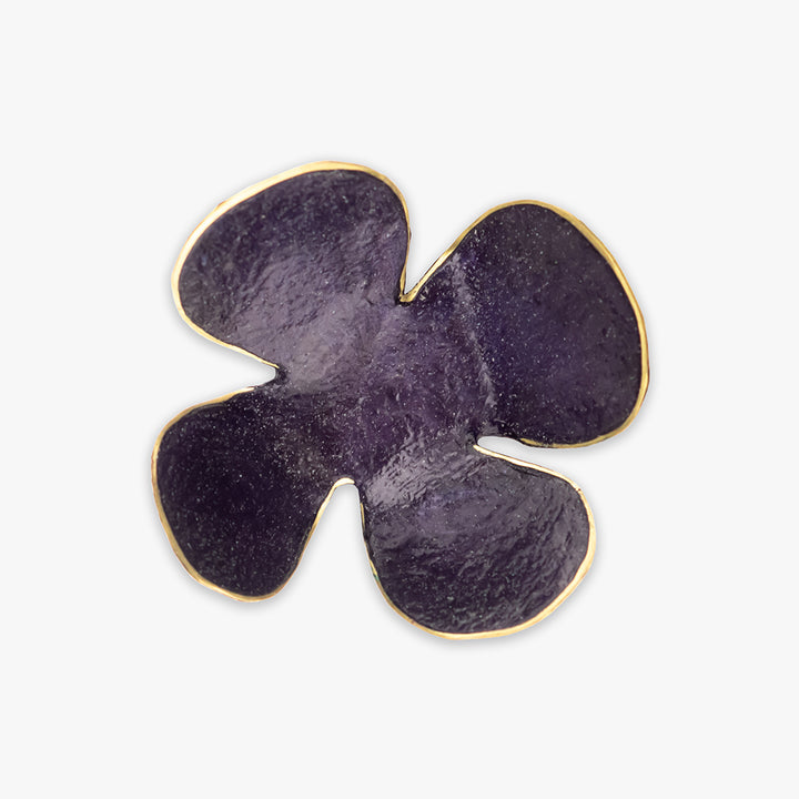 handmade 'blume' flower ring - lilac by dora haralambaki