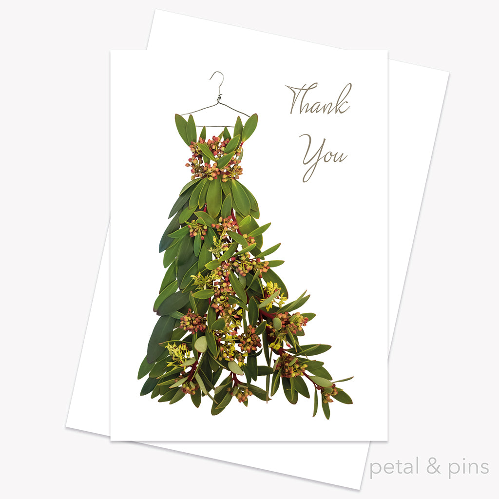 native pepperberry thank you card from the Fairytale Collection by petal & pins